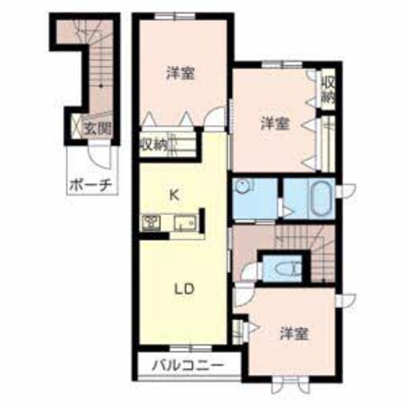 プレミア南条＊シャーメゾン南条Ｂの物件間取画像